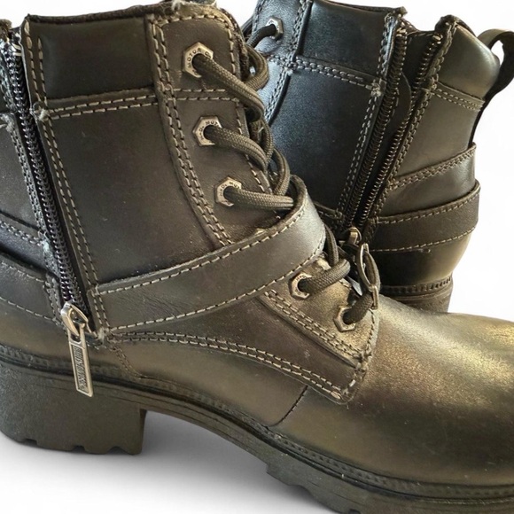 Harley-Davidson women’s Black Leather Tegan Boots - Picture 5 of 8